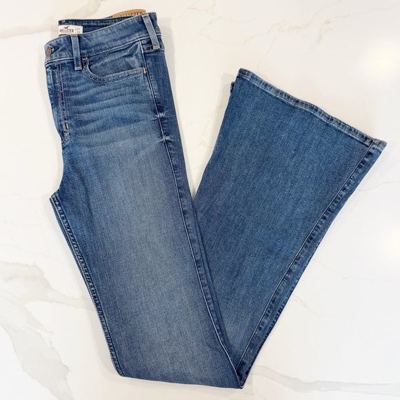 Hollister Flared High Waisted Jeans Sz 27 - Picture 10 of 10